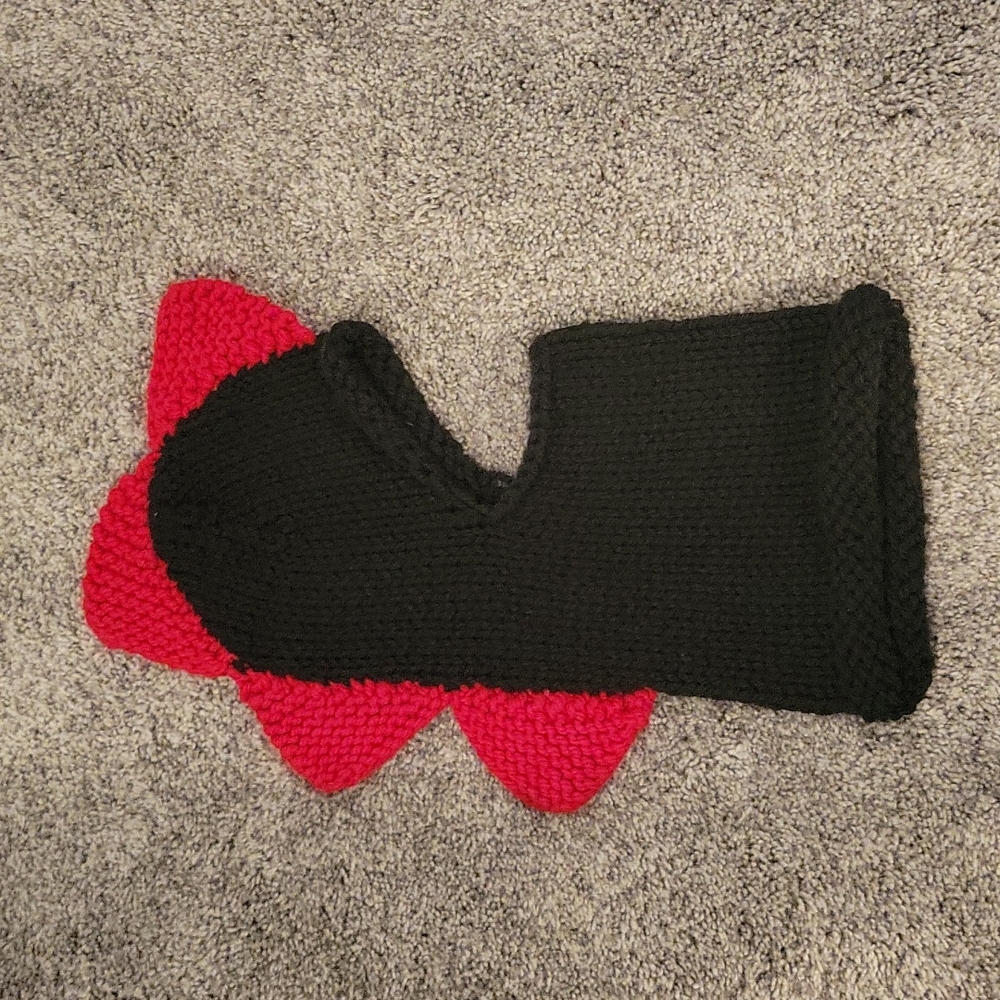 Hand knit Dinosaur winter hat
